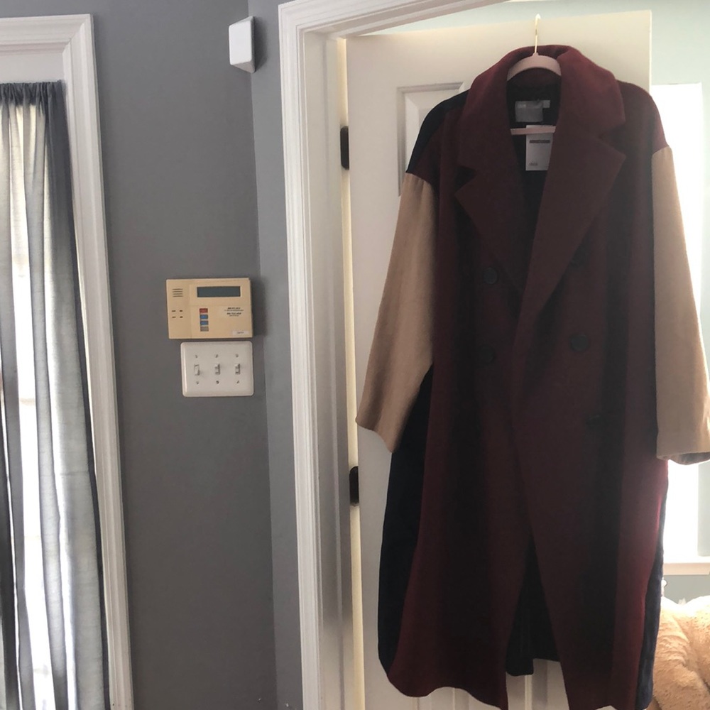 Oversized NWT Asos Curve Colorblock Jacket